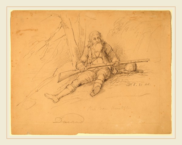 Asher Brown Durand, Rip Van Winkle, American, 1796-1886, c. 1840, graphite