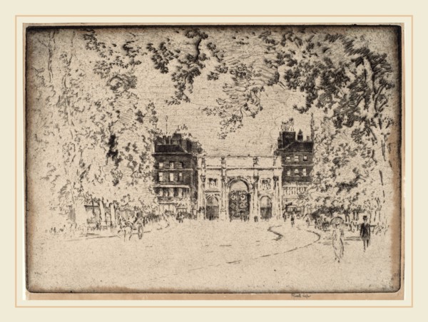 Joseph Pennell, The Marble Arch, American, 1857-1926, 1905, etching