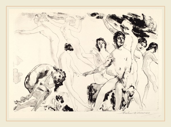 Arthur B. Davies, Release at the Gates, American, 1862-1928, 1818-1920, lithograph with lithotint