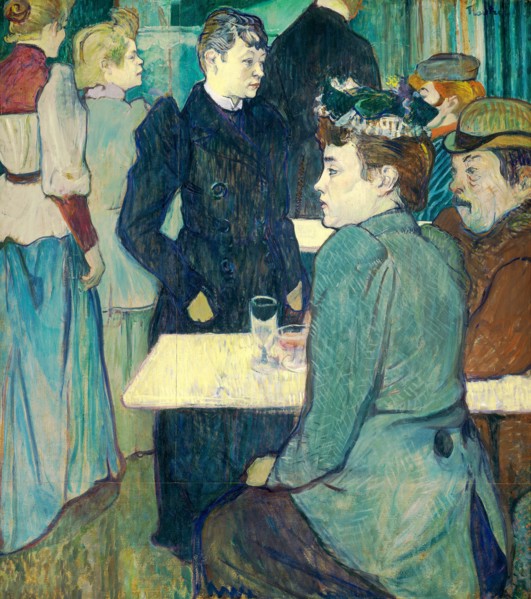 Henri de Toulouse-Lautrec (French, 1864-1901), A Corner of the Moulin de la Galette, 1892, oil on