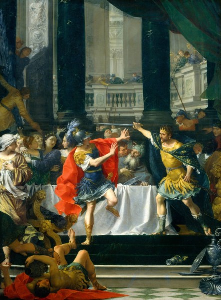Donato Creti, Alexander the Great Threatened by His Father, Italian, 1671-1749, probably 1700-1705,
