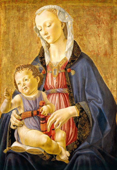 Domenico Ghirlandaio, Madonna and Child, Italian, 1449-1494, c. 1470-1475, tempera on panel