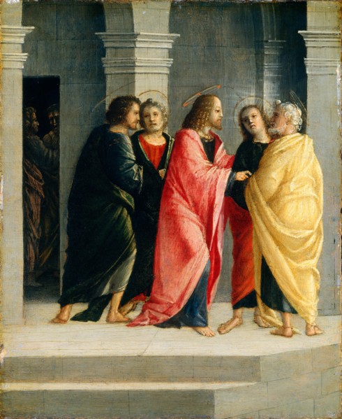 Vincenzo Civerchio, Christ Instructing Peter and John to Prepare for the Passover, Italian, c.