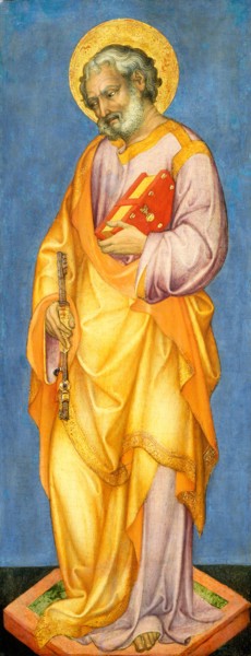 Michele Giambono, Saint Peter, Italian, active 1420-1462, c. 1445-1450, tempera (?) on panel