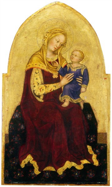 Gentile da Fabriano, Madonna and Child Enthroned, Italian, c. 1370-1427, c. 1420, tempera on panel