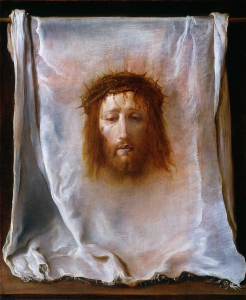 Domenico Fetti, The Veil of Veronica, Italian, 1589-1623, c. 1618-1622, oil on panel