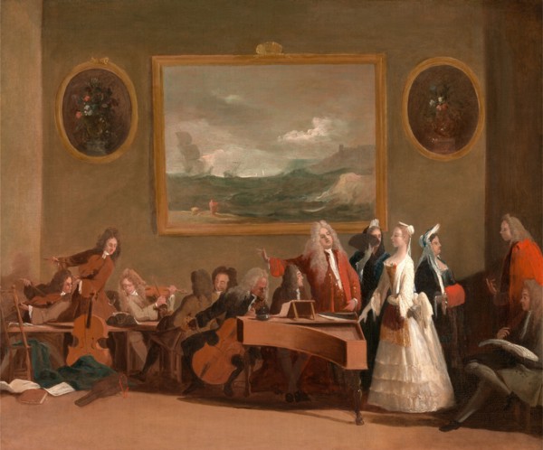 Rehearsal of an opera, Marco Ricci, 1676-1729, Italian