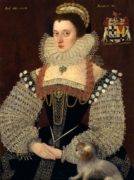 The Duchess of Chandos Frances, Lady Chandos Inscribed in yellow paint, upper right: "AETATIS SU"