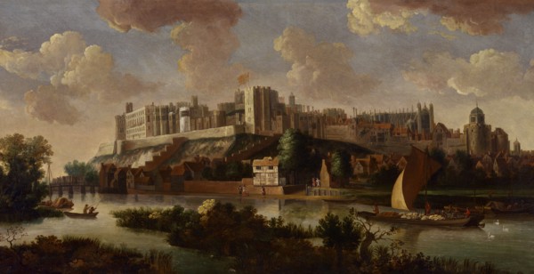 Windsor Castle Seen from the Thames, unknown artist, 18th century, British