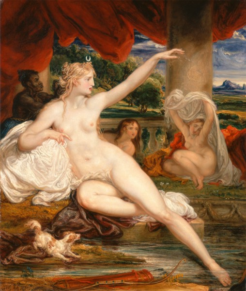 Diana at the Bath Signed and dated lower left: "JWR 1830", James Ward, 1769-1859, British