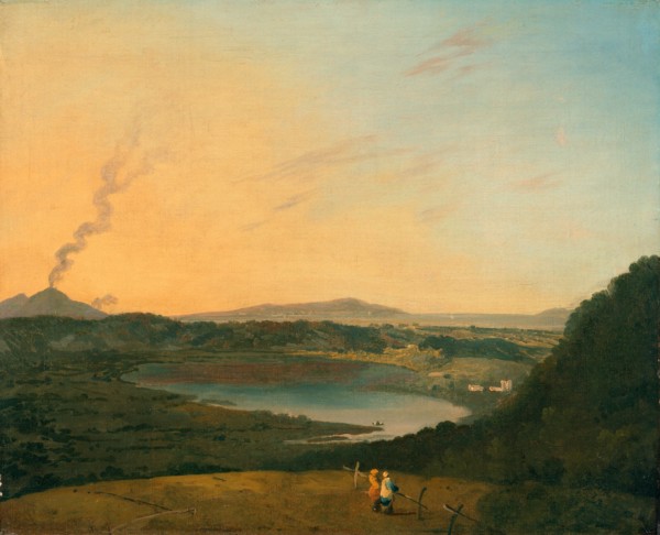Lago d'Agnano with Vesuvius in the distance, Italy, Richard Wilson, 1714-1782, British