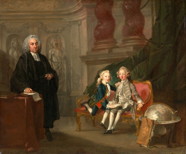 Prince George and Prince Edward Augustus, Sons of Frederick, Prince of Wales, with Their Tutor Dr.