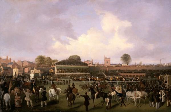 Lord Westminster's Cardinal Puff, with Sam Darling Up, Winning the Tradesman's Plate, Chester
