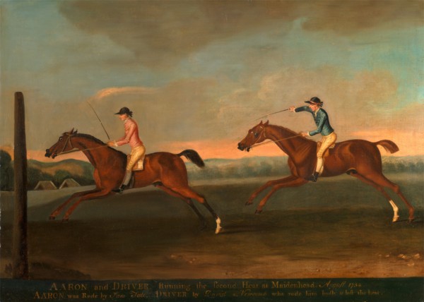 The Match between Aaron and Driver at Maidenhead, Aug. 1754: Aaron winning the Second Heat, c. 1754
