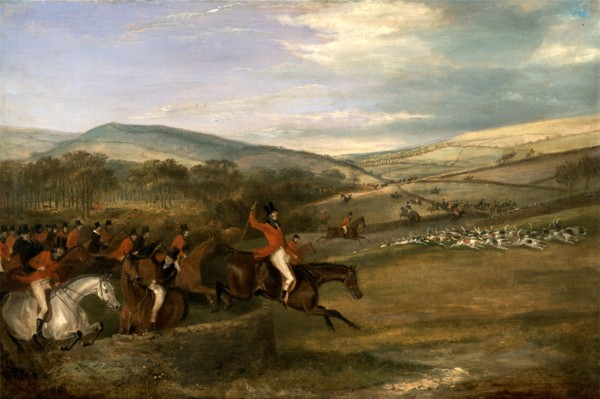 The Berkeley Hunt, 1842: Full Cry Signed and dated, lower center: "F. C. Tu[?] | 1842", Francis