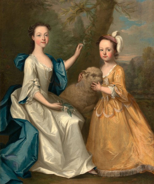 Young Women with a Lamb, Thomas Hudson, 1701-1779, British