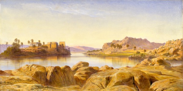 Philae, Egypt, Edward Lear, 1812-1888, British