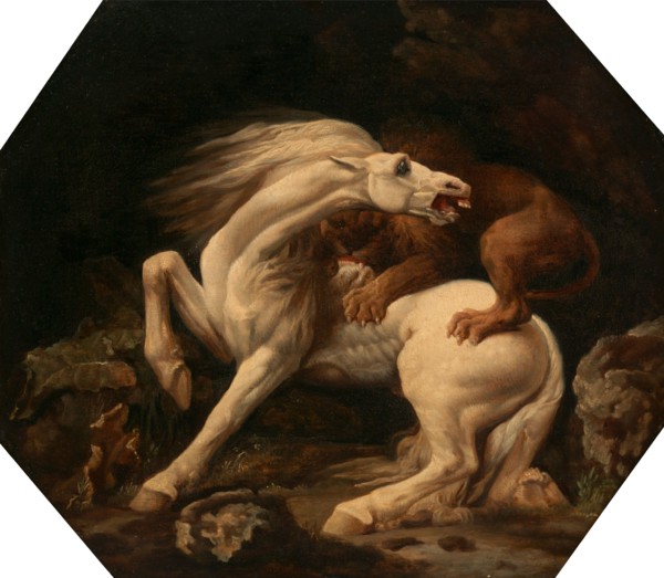 Horse Attacked by a Lion (Episode C), George Stubbs, 1724-1806, British