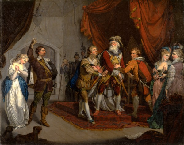 Cordelia Championed by the Earl of Kent, from Shakespeare's "King Lear," I, i Cordelia championed
