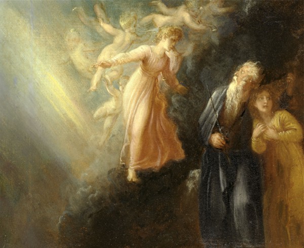 Prospero, Miranda and Ariel, from "The Tempest," Act I, scene ii Prospero, Miranda and Iris - "The