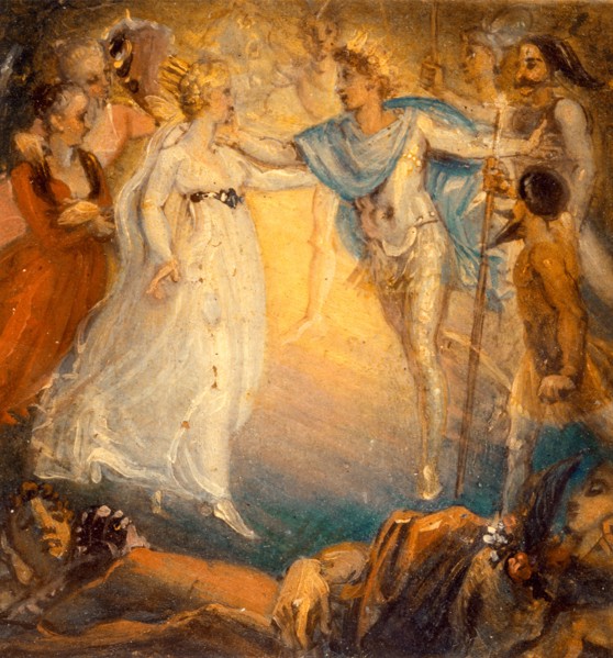 Oberon and Titania from "A Midsummer Night's Dream," Act IV, Scene i Oberon and Titania from 'A