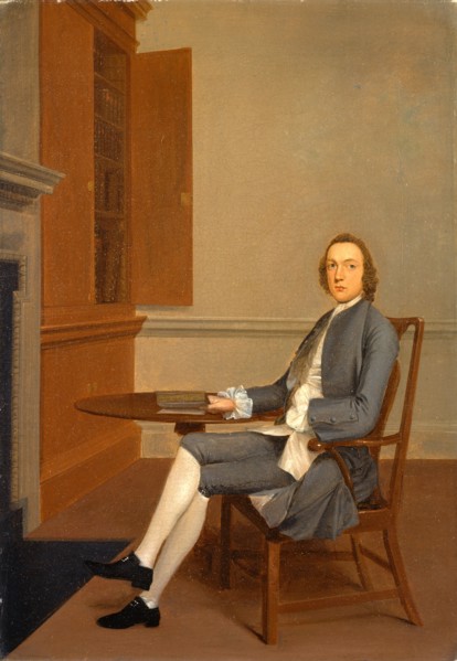 An Unknown Man Seated at a Table, Arthur Devis, 1712-1787, British