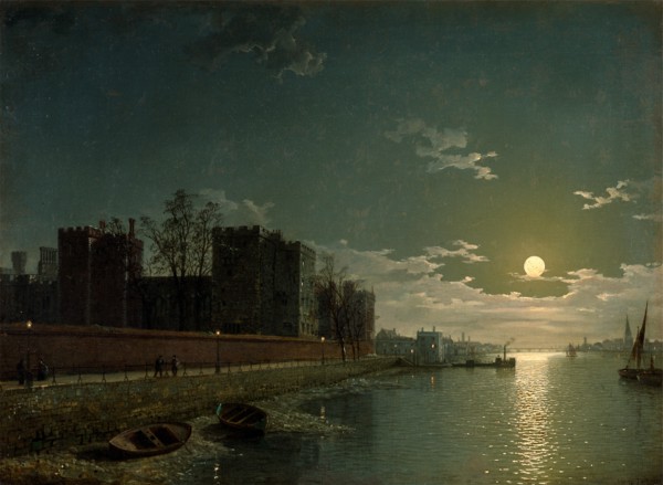 Lambeth Palace, London Signed and dated in black paint, lower right: "Henry Pether [1858]", Henry