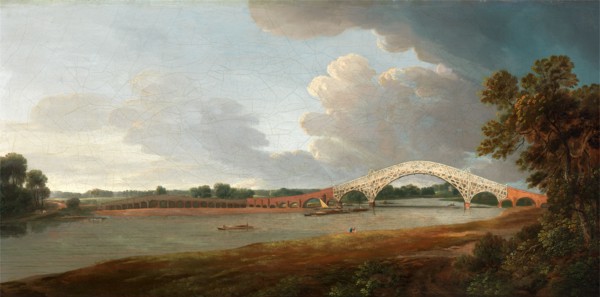 Old Walton Bridge Signed and dated, lower center: "F. Towne. / Pinx. 1785.", Francis Towne,