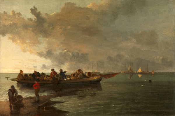 A Barge with a Wounded Soldier, John Crome, 1768-1821, British