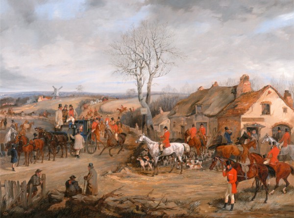 Hunting Scene: The Meet The Belvoir Hunt: The meet, Henry Thomas Alken, 1785-1851, British