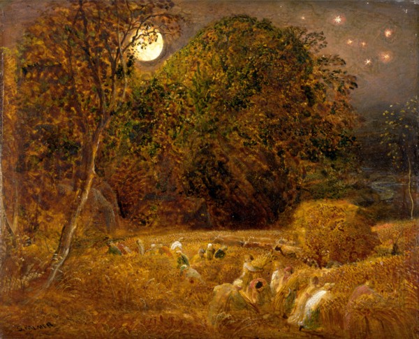 The Harvest Moon Signed, lower left: "S. PALMER", Samuel Palmer, 1805-1881, British