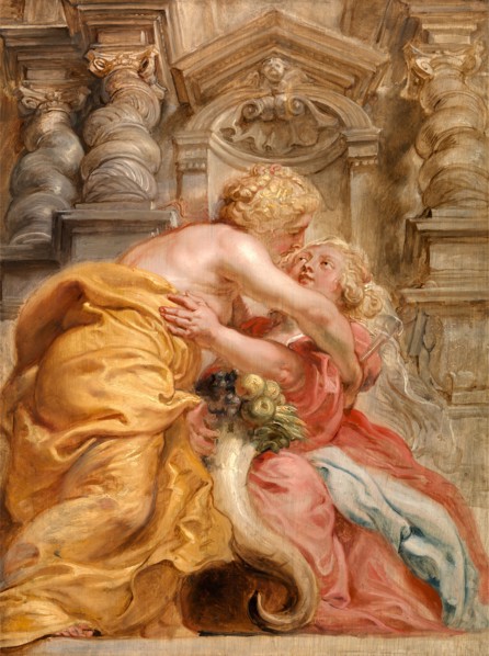 Peace Embracing Plenty, Sir Peter Paul Rubens, 1577-1640, Flemish