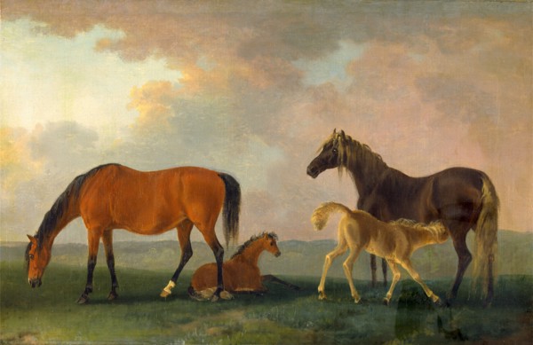 Mares and Foals, facing left, Sawrey Gilpin, 1733-1807, British