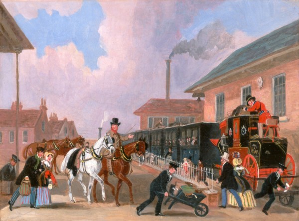 The Louth-London Royal Mail Travelling by Train from Peterborough East, Northamptonshire The