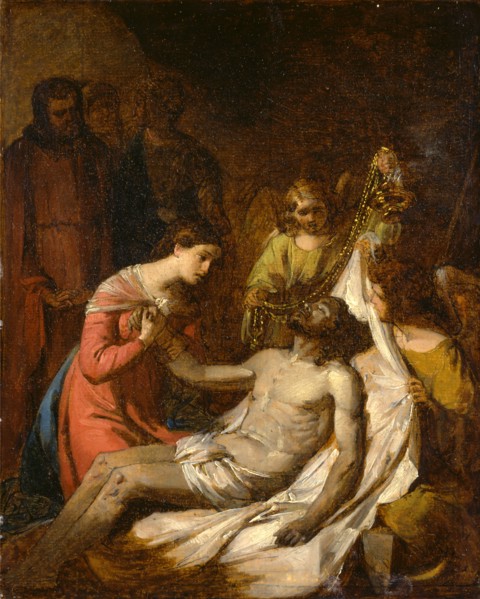 Study of the Lamentation on the Dead Christ, Benjamin West, 1738-1820, American