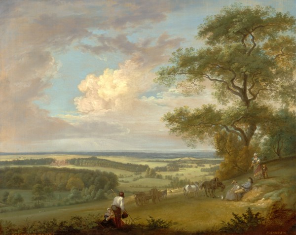 Hackwood Park, Hampshire South-East view of Hackwood, the seat of His Grace the Duke of Bolton