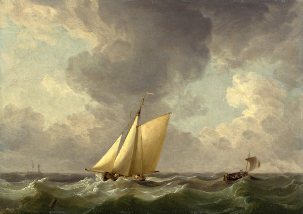 A Cutter in a Strong Breeze Signed, lower left: "C. B.", Charles Brooking, 1723-1759, British