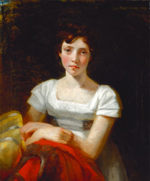 Mary Freer Inscribed in yellow paint, upper right: "Miss Mary Freer" Dated in yellow paint, upper