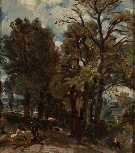 Fen Lane, East Bergholt Sketch of a Lane at East Bergholt, John Constable, 1776-1837, British