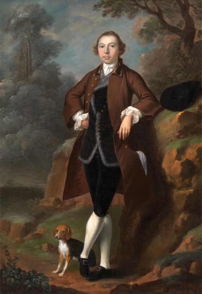 William Farington of Shawe Hall, Lancashire Robert Vernon Atherton and his Dog, Arthur Devis,