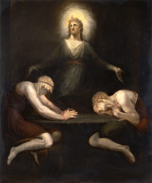Christ Disappearing at Emmaus, Henry Fuseli, 1741-1825, Swiss