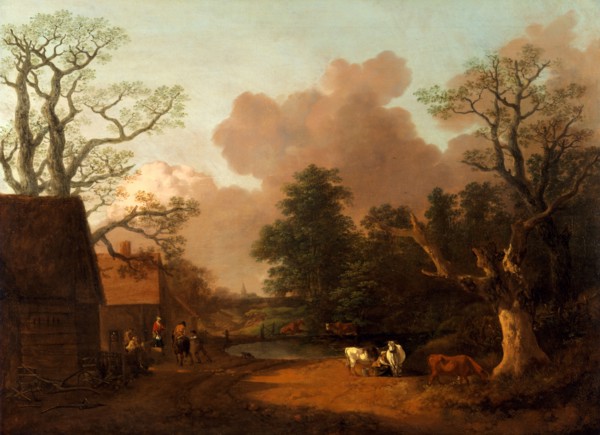 Landscape with Milkmaid Landscape with Farm Buildings and Peasants A Landscape with Figures, Farm
