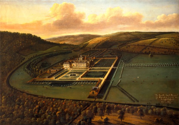 The Southeast Prospect of Hampton Court, Herefordshire Inscribed in black paint, lower right: "The