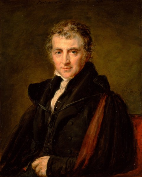 Augustus Wall Callcott, R.A. Inscribed, upper center: "Portrait of A. W. Callcott" Signed and