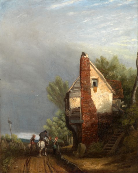 An Old Gable Inscribed in brown paint, lower left (rail of frame): "AN OLD GABLE" and right: