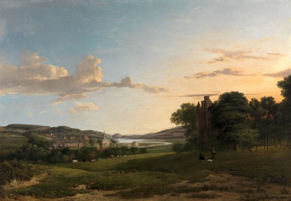 A View of Cessford and the Village of Caverton, Roxboroughshire in the Distance Signed and dated in