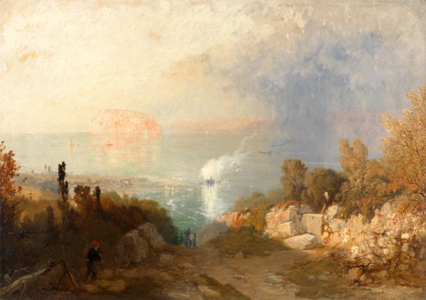 The Entrance to the Menai Straits Signed and dated, lower right: "JBPYNE 1847 N 160", James Baker