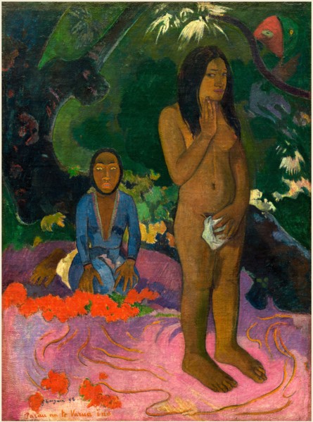 Paul Gauguin, French (1848-1903), Parau na te Varua ino (Words of the Devil), 1892, oil on canvas