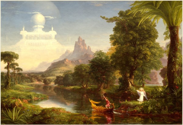 Thomas Cole, American (1801-1848), The Voyage of Life: Youth, 1842, oil on canvas