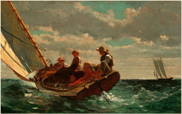 Winslow Homer, American (1836-1910), Breezing Up (A Fair Wind), 1873-1876, oil on canvas